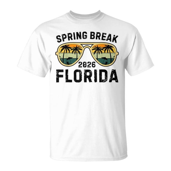 Spring Break Florida 2026 Retro Family Vacation Matching TShirt ...