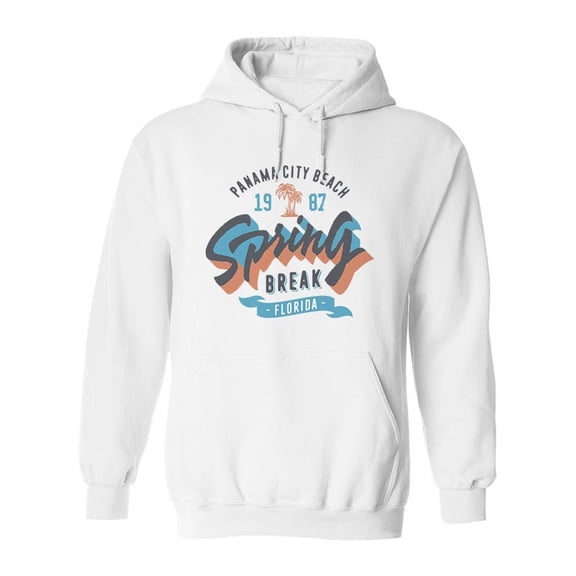 Spring Break Florida Hoodie Men -Image by Shutterstock, Male Large