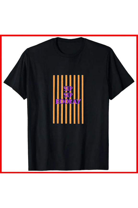 Spring Break Funny Sip Sip Hooray Tropical Vacation Party Slog Unisex T-Shirt, up to size 5XL