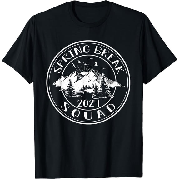 Spring Break Squad 2024 - Matching Group Mountain Vacation T-Shirt