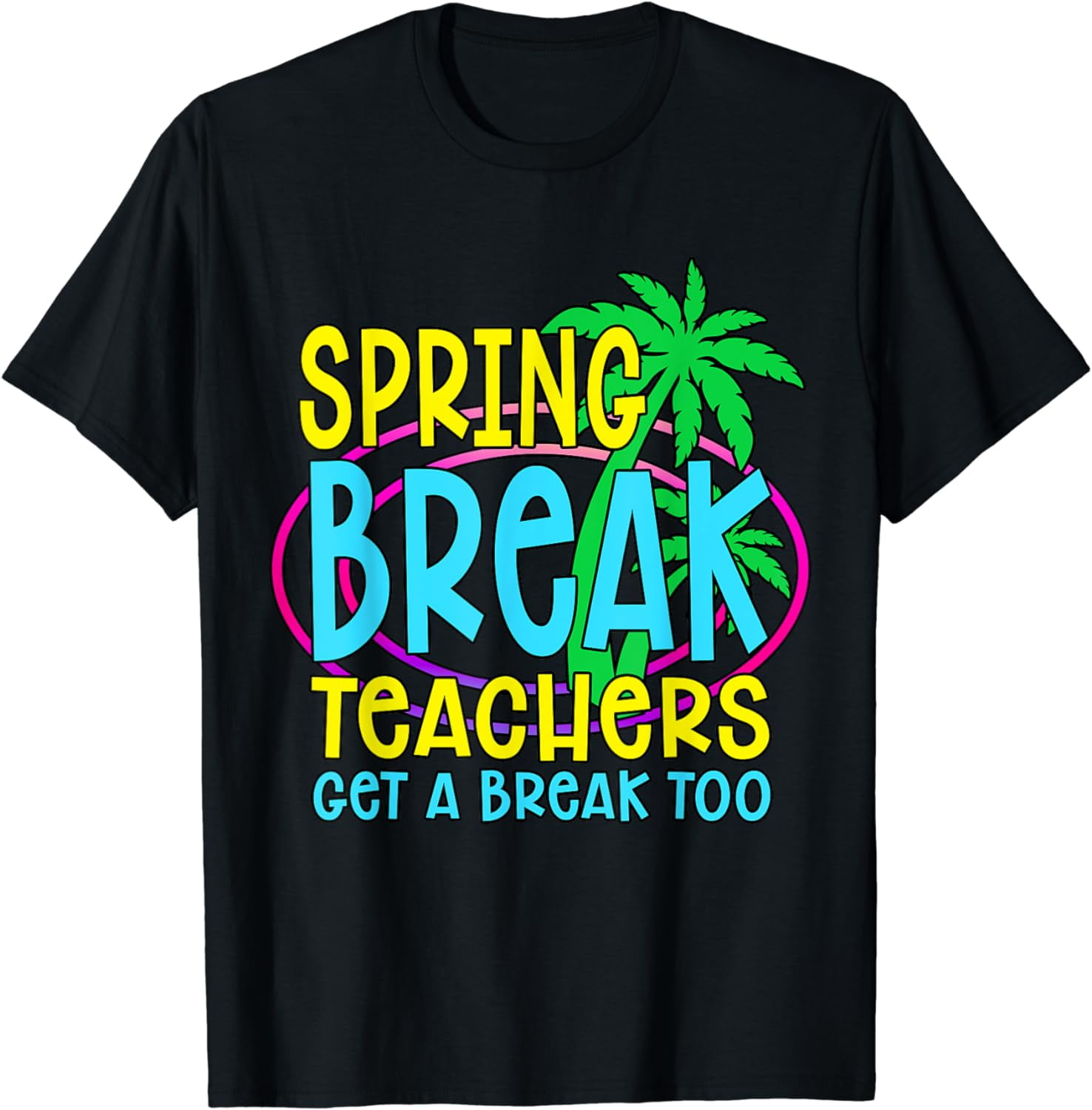 Spring Break Teacher off Duty 2023 Retro Spring Break 2023 TShirt