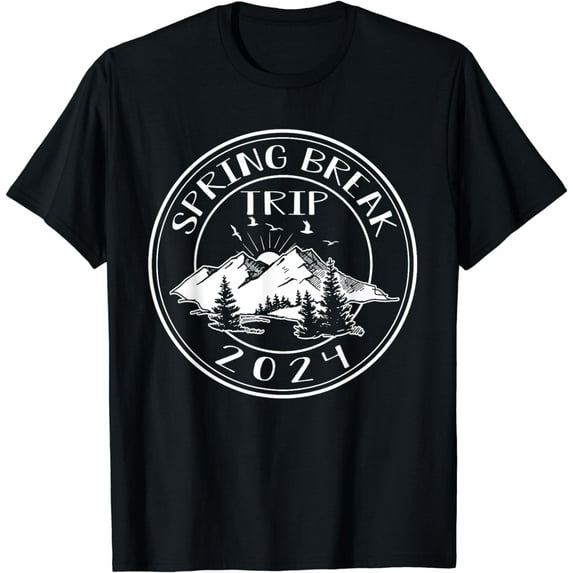 Spring Break Trip 2024 Squad Mountain Vacation Matching T-Shirt