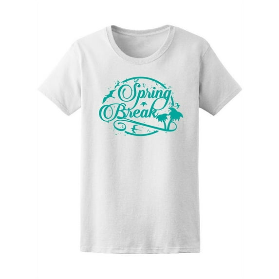 Spring Break Vacation Lovers T-Shirt Women -Image by Shutterstock, Female Small
