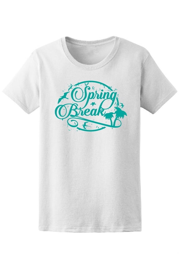 Spring Break Vacation Lovers T-Shirt Women -Image by Shutterstock, Female XX-Large