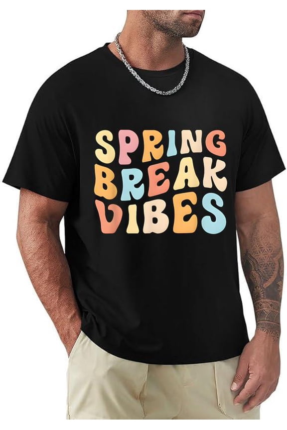 Spring Break Vibes Fun Trip Celebration Beach Vacation Top Unisex T-Shirt, for men & women, up to size 5XL.
