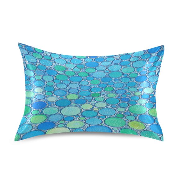 Spring Bubbles Queen Size Satin Pillowcase 20''x30'' Double-Sided Print Soft Wrinkle Resistant