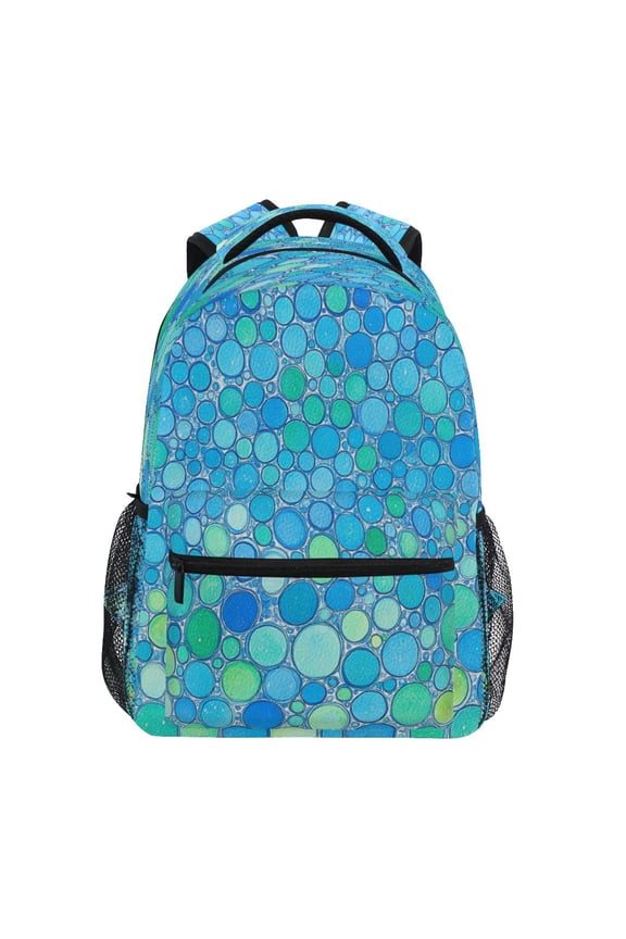 Spring Bubbles Stylish Large Backpack 15L Self-Standing Durable Twill for School, Office and Travel Use