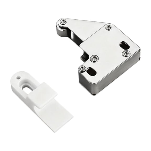 Spring Buckle Door Latch Touch Lock Steel Construction for Home Cabinet and Bookcase Application