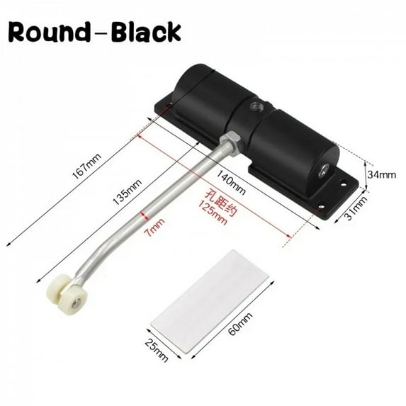 Spring Buffer Automatic Door Closer Adjustable Speed Door Closer Mute Soft Closing Door Convert Hinged Doors to Self-Closing
