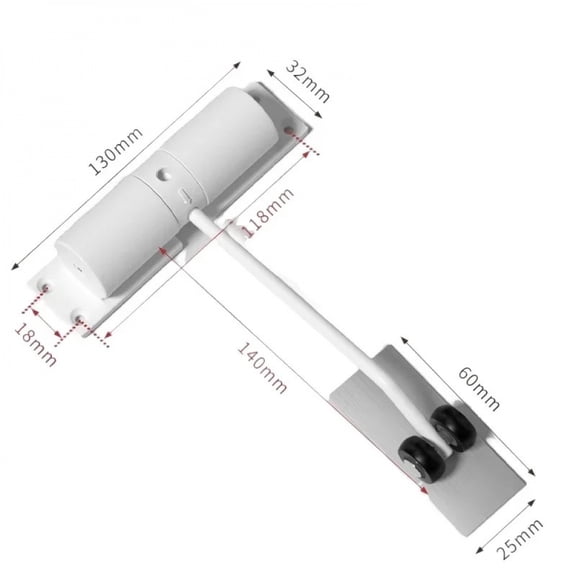 Spring Buffer Automatic Door Closer Adjustable Speed Door Closer Mute Soft Closing Door Convert Hinged Doors to Self-Closing