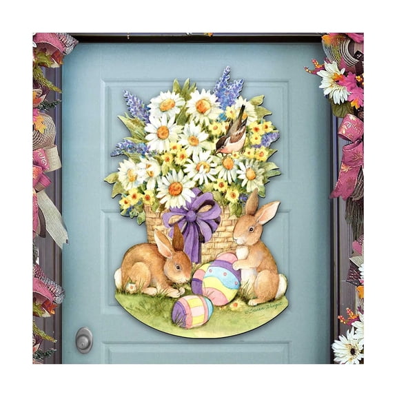 Spring Bunnies Wall and Door Decor art by Susan Winget 8471301H-SW - Designocracy