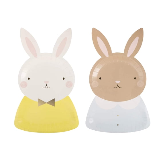 Spring Bunny Rabbit Plates 8ct