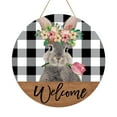 Spring Bunny Wreath Sign Front Door Easter Wreath Easter Spring Door