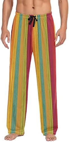 Colorful Butterflies Men's Pajama Pants – Soft Lounge Pants With Drawstring & Pockets For Sleeping, Relaxing