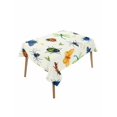 thumbnail image 1 of Spring Butterfly Dragonfly Rectangle Tablecloth, Beige Botanical Floral Rustic Waterproof & StainResistant Tablecloth, Washable Oil-proof Table Cover for Dining/Party/Wedding/Camping/Buffet 52x70 In, 1 of 9