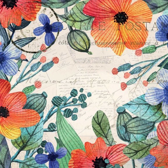 Spring Carte Postale 1 Poster Print by Kimberly Allen