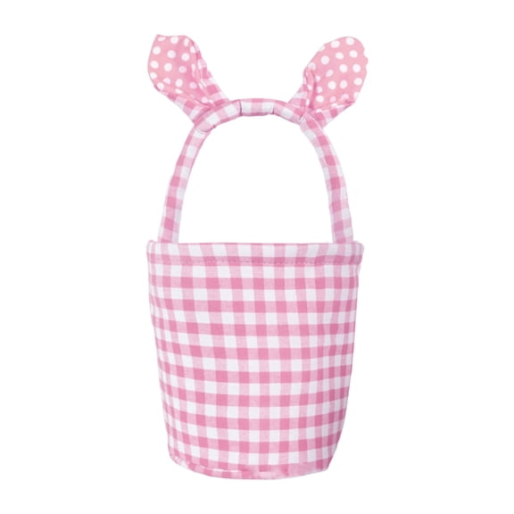 Spring Celebration Fabric Basket Rabbits with Ears Pattern For Home Party Decors