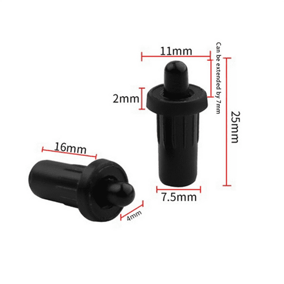 Spring Center Shaft Connector Door Pin Partition Pin Black Plastic Iron Core Telescopic Upper and Lower Door Shafts