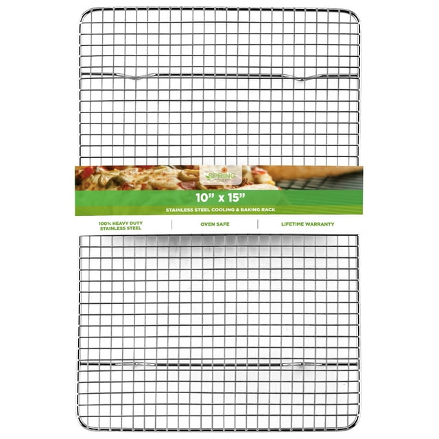 Spring Chef 10x15 inches Stainless Steel Baking & Cooling Rack, Oven ...