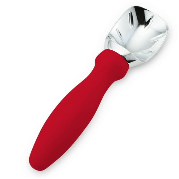 Spring Chef Zinc Alloy Ice Cream Scoop with Comfortable Handle, Red