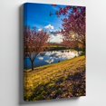 Springing Tree Spring Cherry Blossom Trees Wall Art Print, Floral Decor - Walmart.com