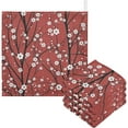 thumbnail image 1 of Spring Cherry Tree Baby Muslin Washcloths Soft Absorbent Face Towel, Japanese Flowers Red Burp Cloths Cotton Bath Wipes 5 PCS Infant Wash Cloth for Newborn Boys Girls 12x12 inches, 1 of 6