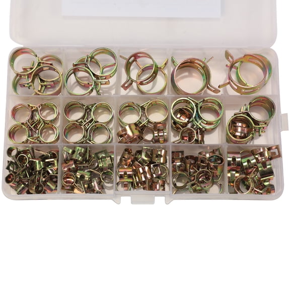 Spring Clamp Kit 115-Piece 6-22mm for Hose Pipe Connections
