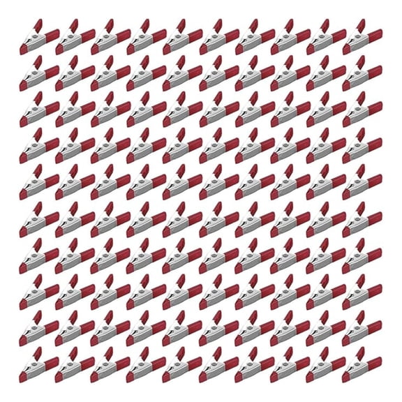Spring Clamps 2 Inch - 100 Pack Metal Clips Bulk - Steel Spring Clamp 0.8" Jaw - Woodworking, Photo Studio, DIY Projects, Crafting & More