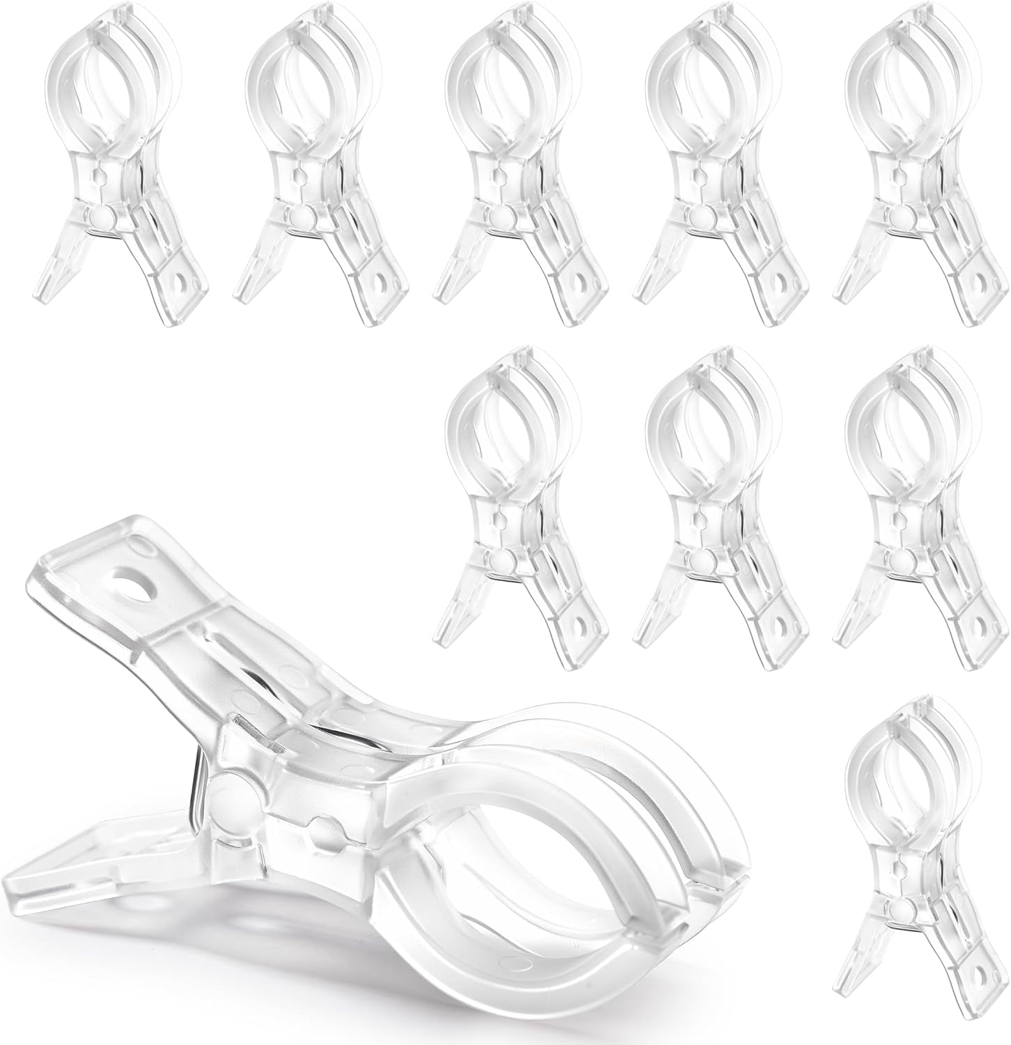 Spring Clamps, 3.5 Inch Clear Plastic Clips for Balloon Arch Backdrop ...