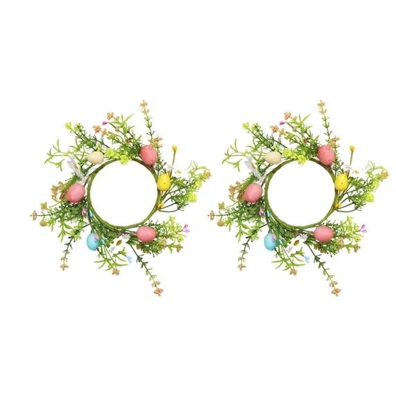 Spring Clearance! YZEGDCH Easter Wreaths, Artificial Spring Floral Wreath, Spring Summer All Season Home and Outdoor