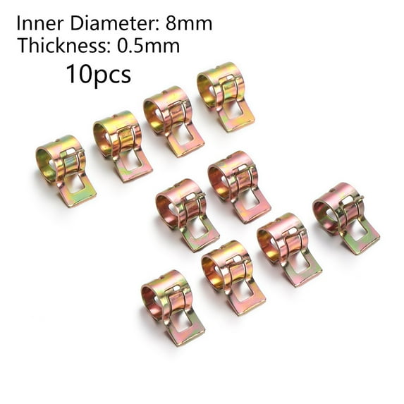 Spring Clip8mm-Random Document! Universal Magnetic Gas and Fuel Filter, Jane Cleaner, Gold Hose Line for RL Pit D343, Bike Scooter Faceplates