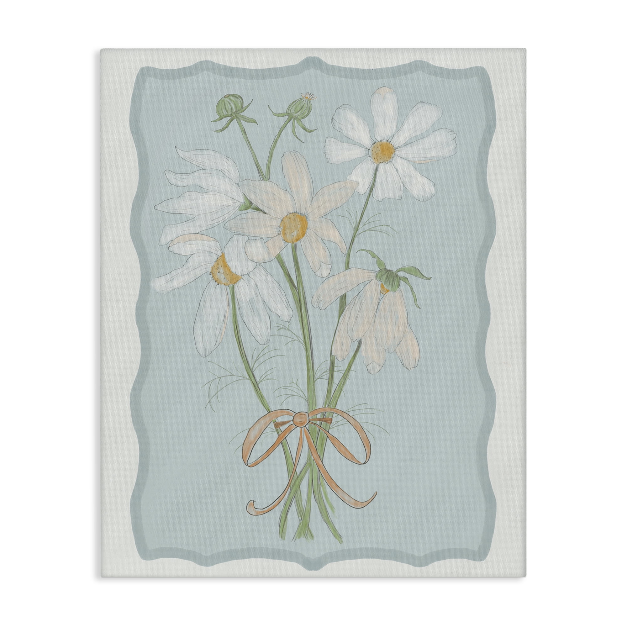 Spring Clippings Daisies Canvas Wall Art, design by Leslie Hermosa