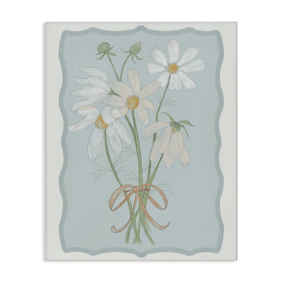 Spring Clippings Daisies Canvas Wall Art, design by Leslie Hermosa