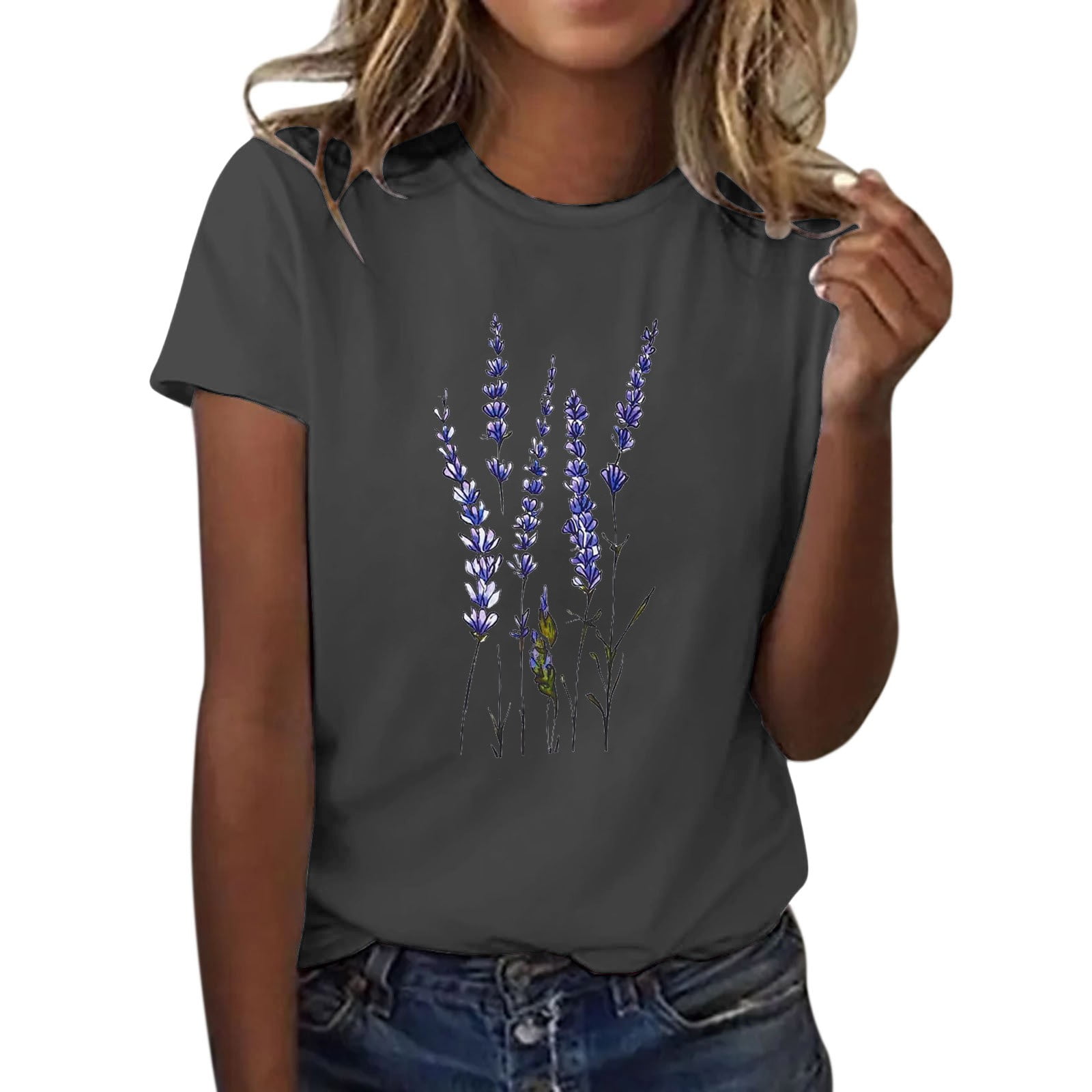 Lavender shirt outfit women's sale