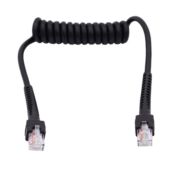 Spring Coiled RJ45 Ethernet Cord Cat6 Standard 8 Strands Fast Speed Networling Cable for and Home Use