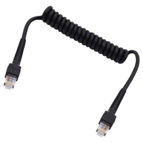 Spring Coiled RJ45 Ethernet Cord Cat6 Standard 8 Strands Fast Speed Networling Cable for and Home Use