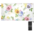 thumbnail image 1 of Spring Colorful Flowers Beach Towel 31" x 71", Quick Dry Bath Towel Super Absorbent Lightweight Travel Towel for Beach Yoga Swim Sport Camping Holiday, 1 of 7