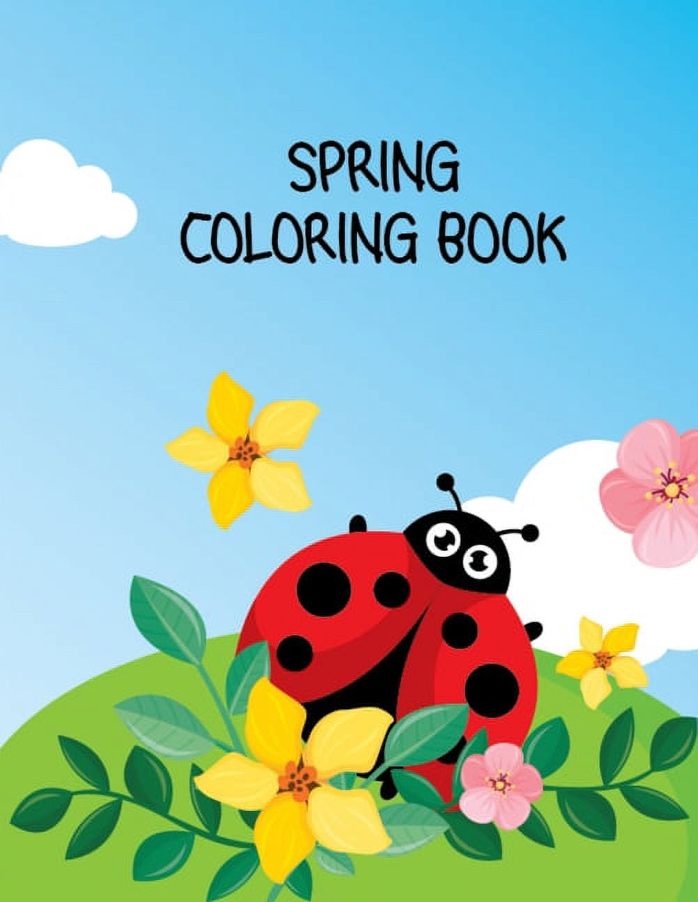 Spring Coloring Book : Beautiful Spring Scenes Fun Activity Mindfulness ...