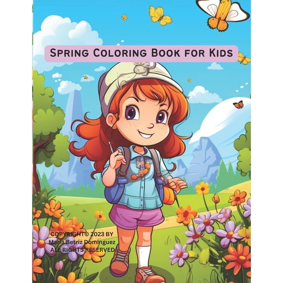 Spring Coloring Book for Kids, (Paperback)