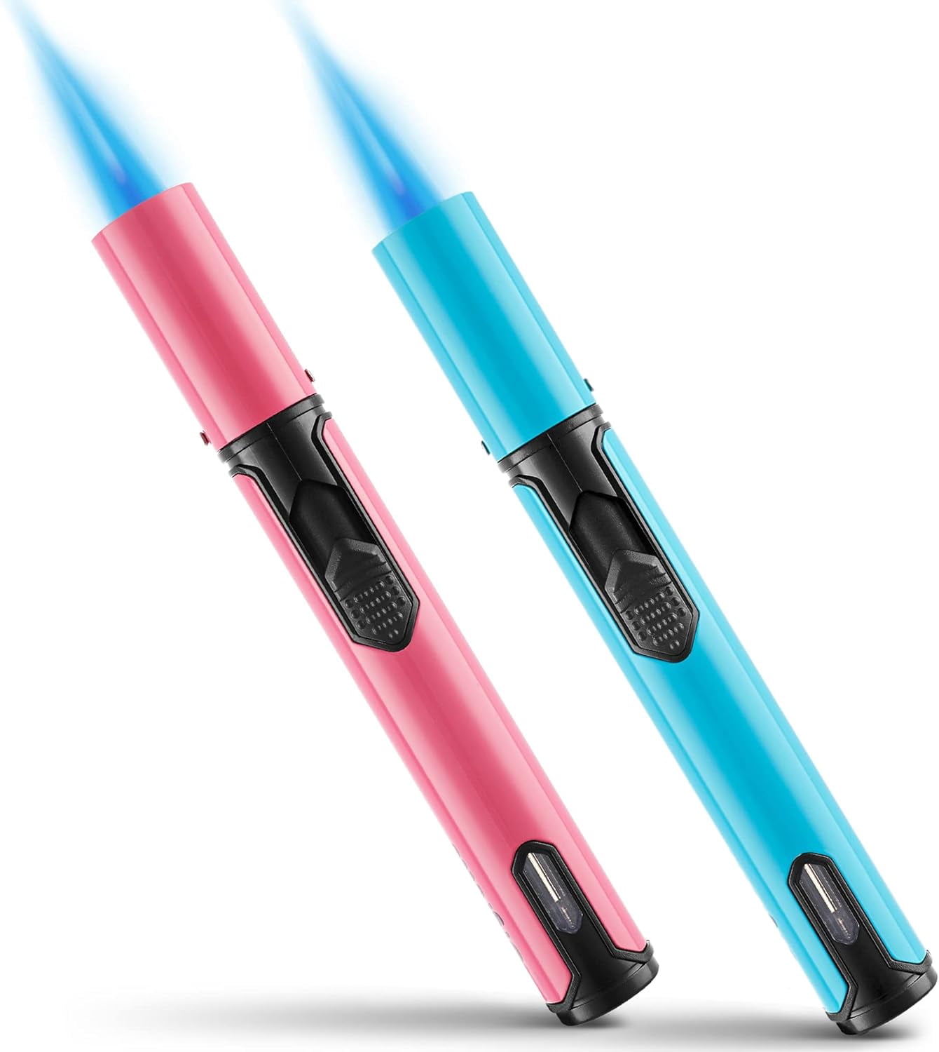 Spring Colors 2 Pack Butane Torch Lighter, 6-inch Jet Flame Butane ...