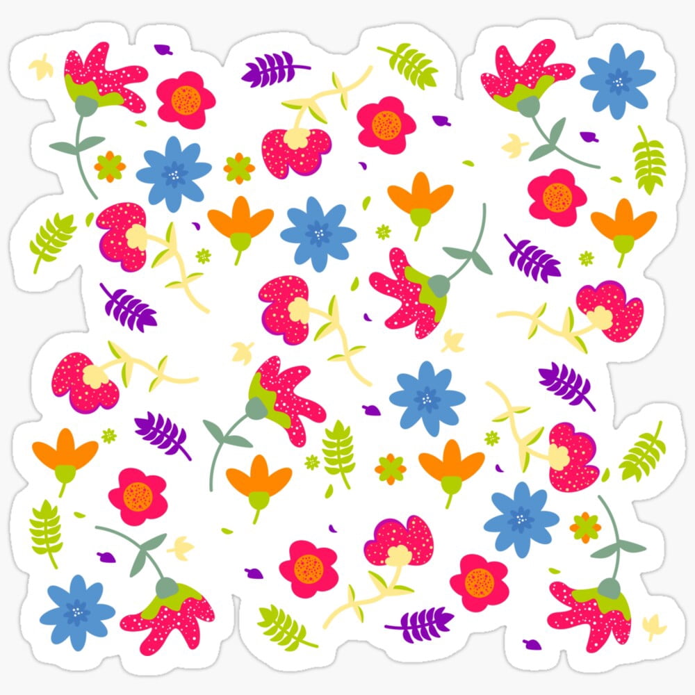 Spring Colours Sticker Phone Decal Water Bottle Stickers Car Decals ...