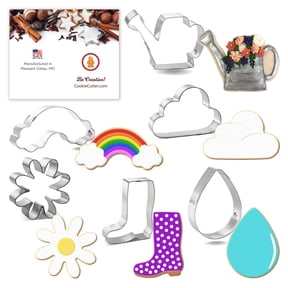 Spring Cookie Cutter Set 6 Pc - Foose Cookie Cutters - USA Tin Plated Steel