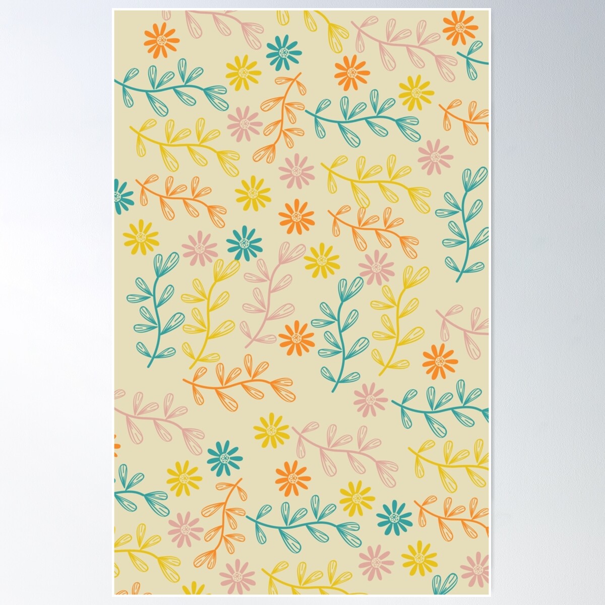 Spring Cottagecore Poster Wall Art, Modern Wall Decor For Living Room ...