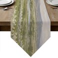 thumbnail image 1 of Spring Country Table Runner Linen Burlap Table Runner 108 Inches Long Nature Landscape Wildflower Botanical Scene Dresser Scarves for Kitchen Island Coffee Dining Room Party Holiday Decor 13"x108", 1 of 8
