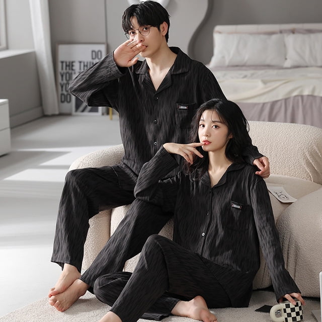 Women's men's style pajamas deals