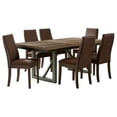 thumbnail image 1 of Spring Creek 7-piece Rectangular Dining Table Set Chocolate, 1 of 11