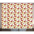 thumbnail image 1 of Spring Curtains 2 Panels Set, Piles of Colorful Fresh Wildflowers Flourishing in Spring Season Retro Ornament, Window Drapes for Living Room Bedroom, 108"W X 108"L,Multicolor, by Ambesonne, 1 of 3