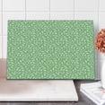 thumbnail image 1 of Spring Cutting Board, Modern Design Leaf Pattern Illustration Park Season Spring Trees Silhouettes, Decorative Tempered Glass Cutting and Serving Board, Large Size, Pale Green White, by Ambesonne, 1 of 5