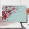 thumbnail image 1 of Spring Cutting Board, Nature Beauty Cherry Blossom Branches Misty Inspirational Japanese Blooms Image, Decorative Tempered Glass Cutting and Serving Board, Large Size, Hot Pink White, by Ambesonne, 1 of 5
