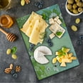 thumbnail image 1 of Spring Cutting Board, Nature with Flower and Butterflies, Decorative Tempered Glass Cutting and Serving Board, in 3 Sizes, by Ambesonne, 1 of 2